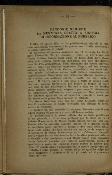 Il diario della nostra guerra : bollettini ufficiali dell'esercito e della marina